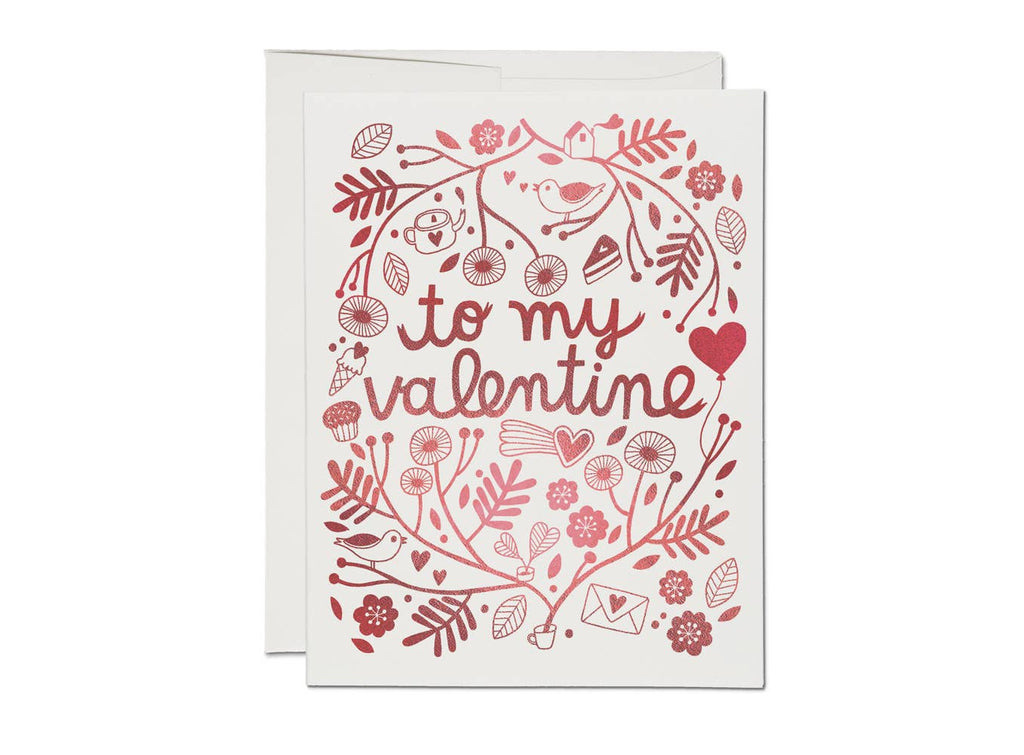 Treats for Valentine Valentine's Day greeting card