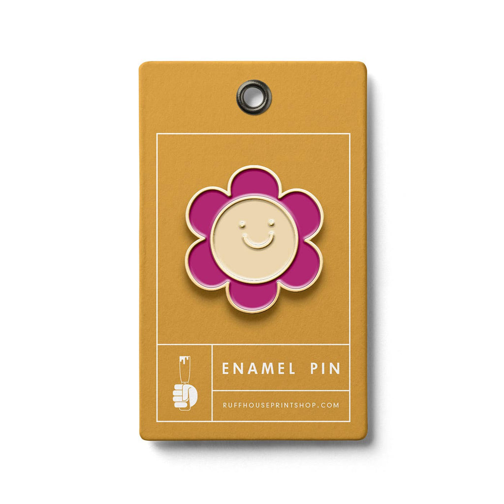 Smiling Flower  Pin