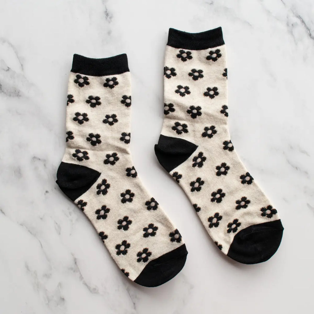 Daisy Flower Socks