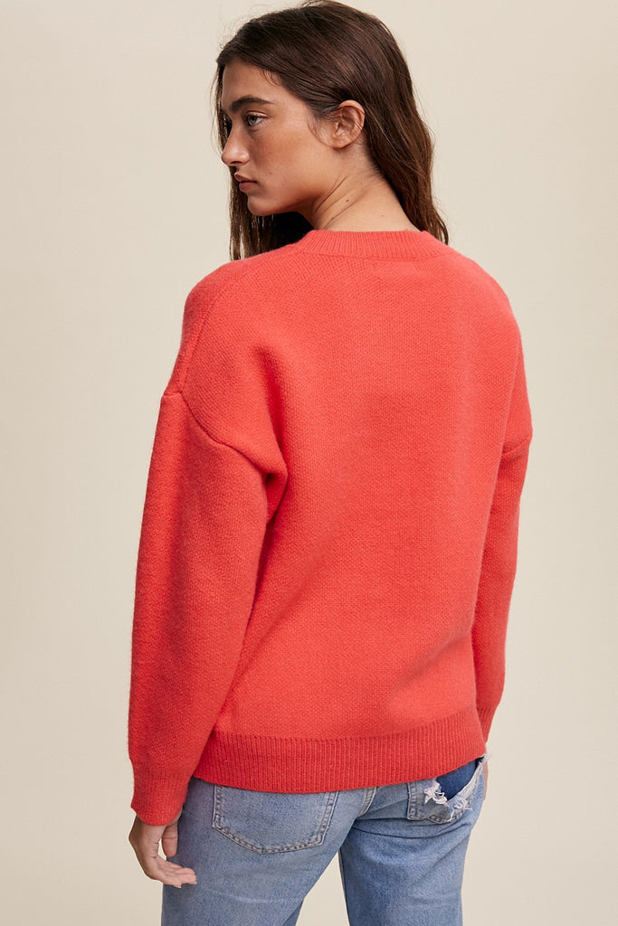 Rory Sweater in Strawberry