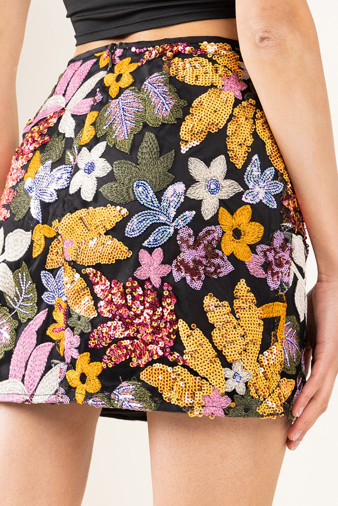 Devon Floral Mini Skirt