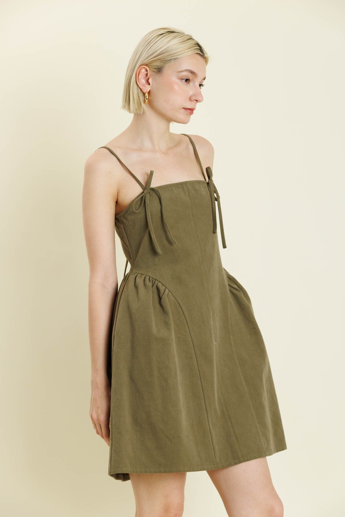 adelaide mini dress MORE TO COME Adelaide Mini Dress in Gold