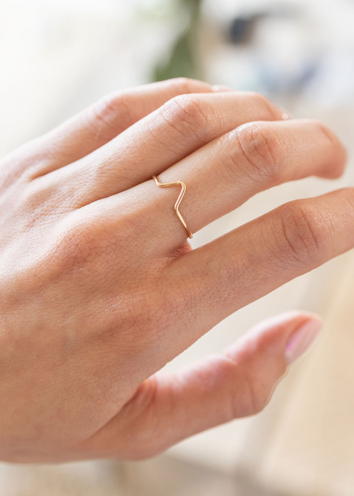 Point Ring in Gold Filled