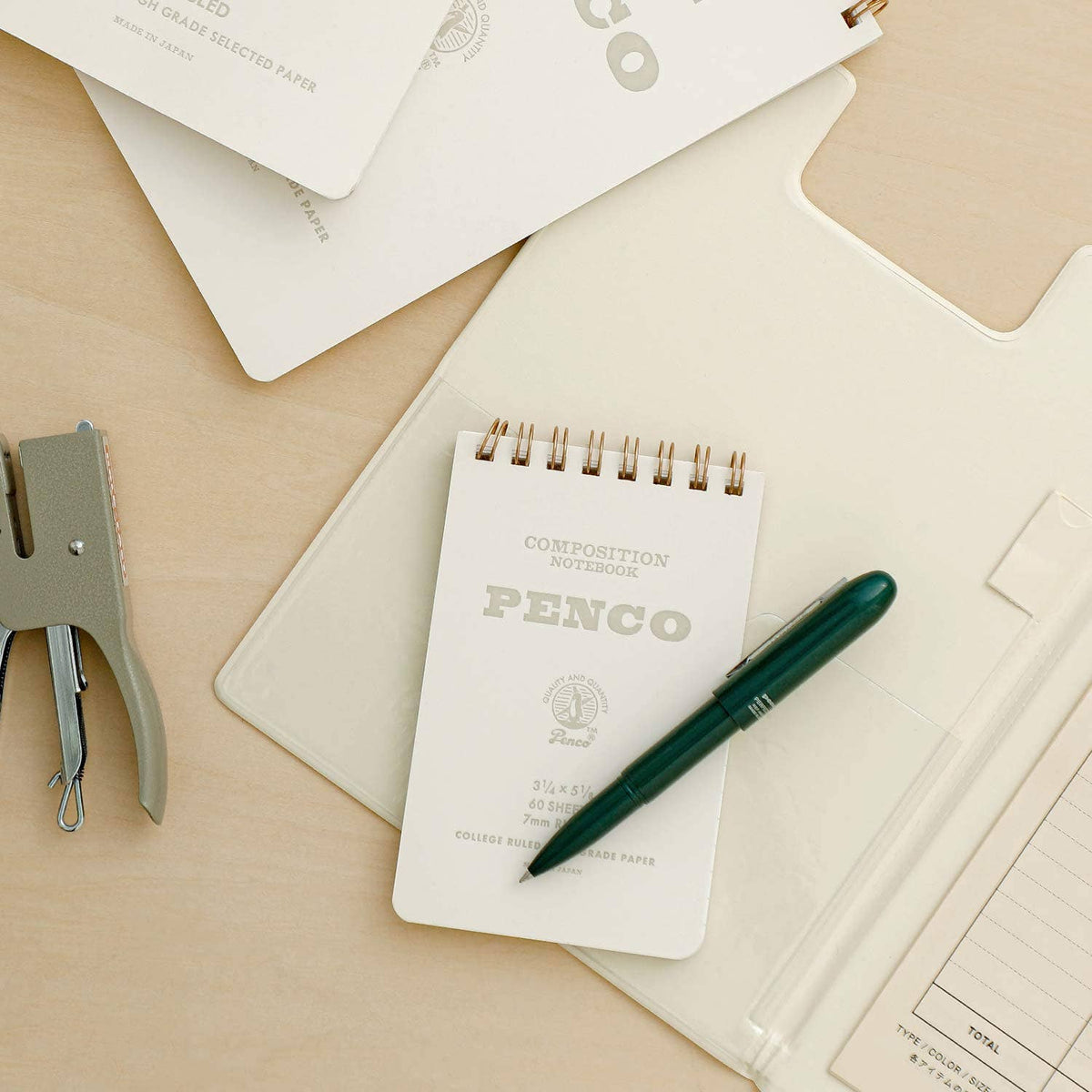 Coil Note Pad/ S: White | The Land of Salt