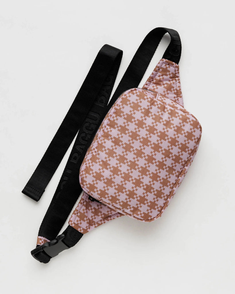 Puffy Fanny Pack - Rose Gingham