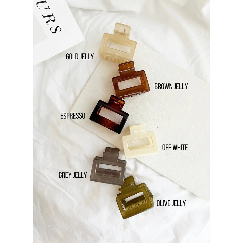 Jelly Hair Clips - Choose Color