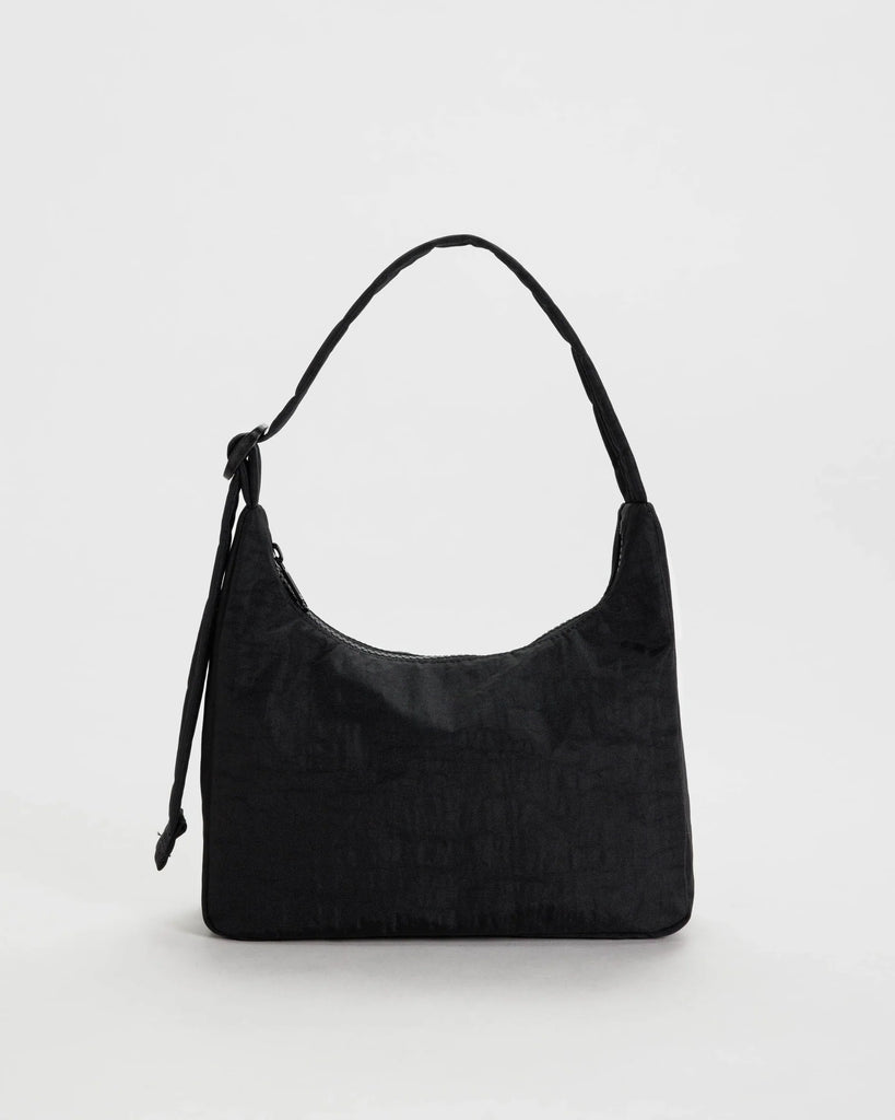Nylon Mini Shoulder Bag - Black