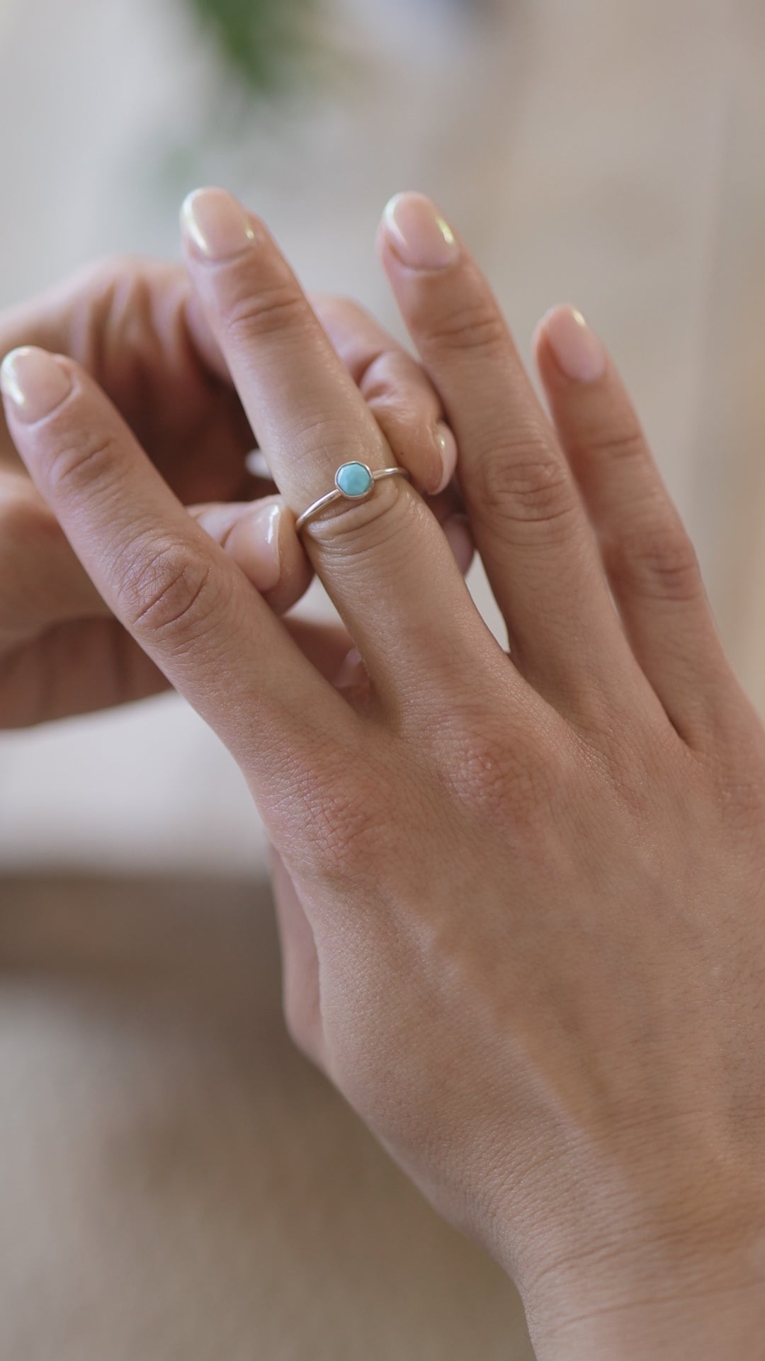 Koolau Large Oval Turquoise Ring Koolau Silver Tribe Native