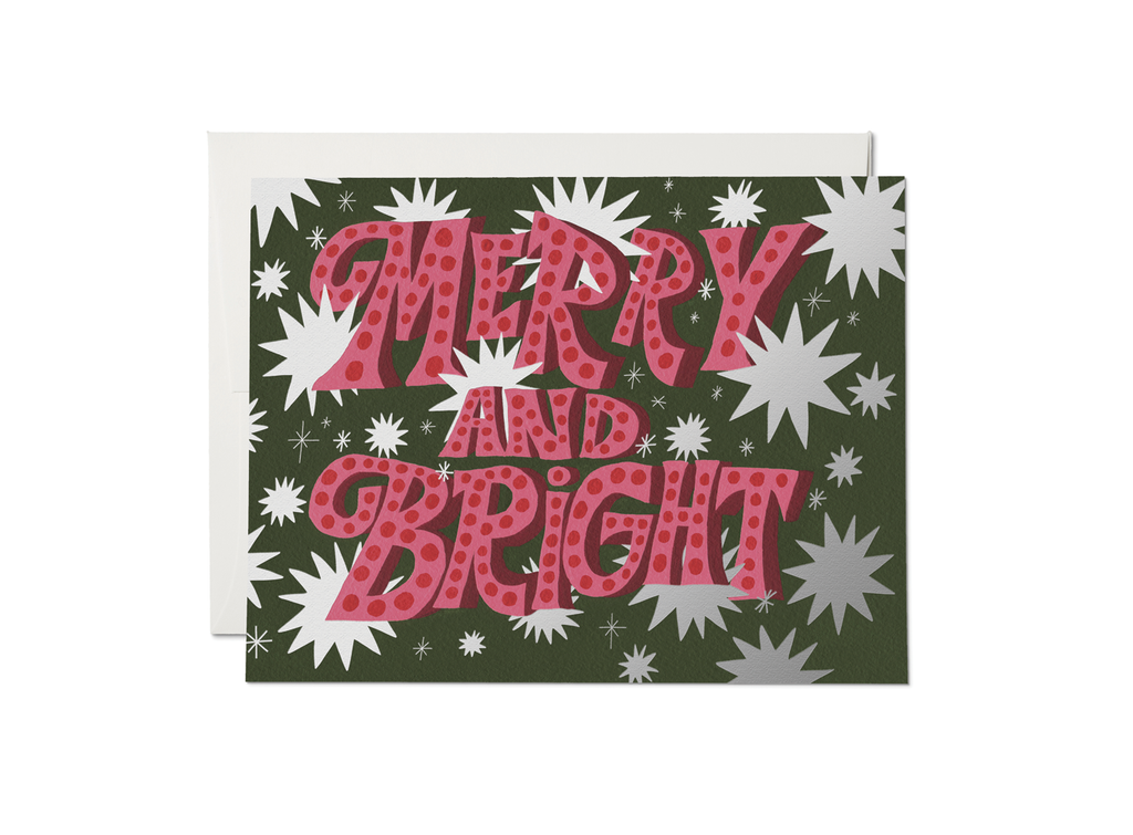 Sparkling Merry holiday greeting card: