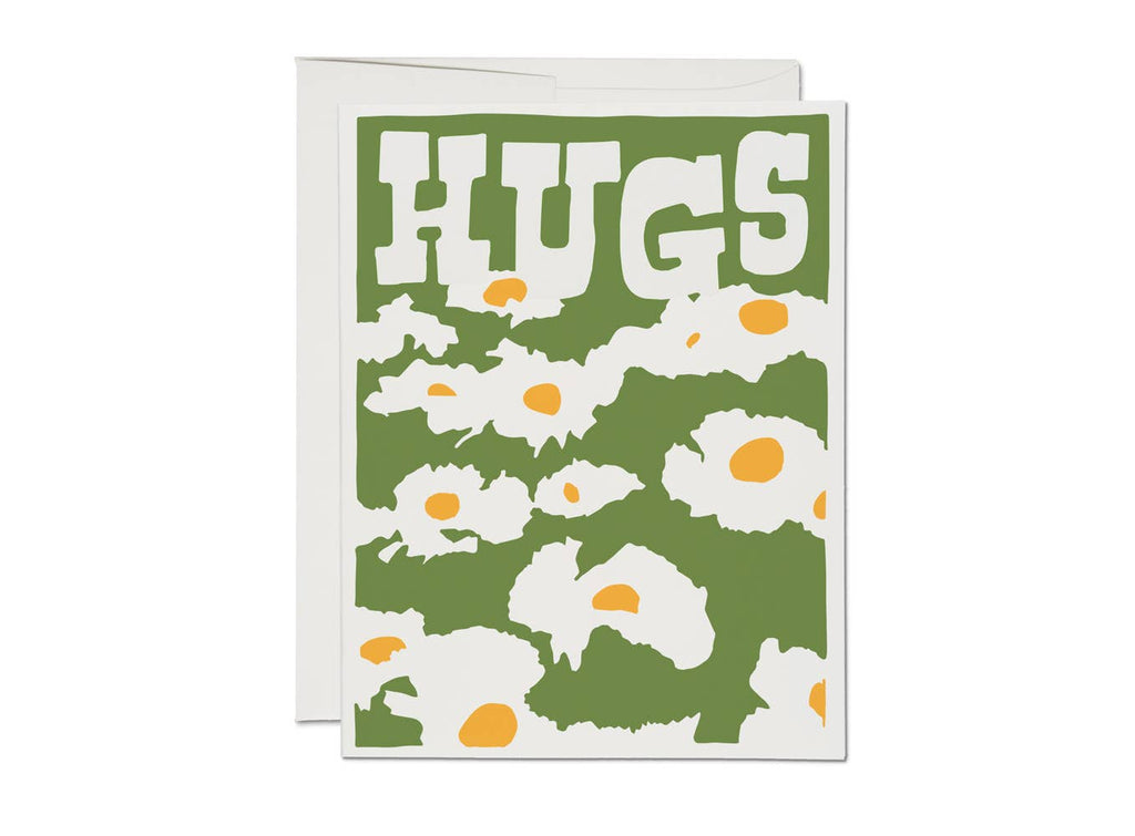 Matilija Poppy Hugs encouragement greeting card