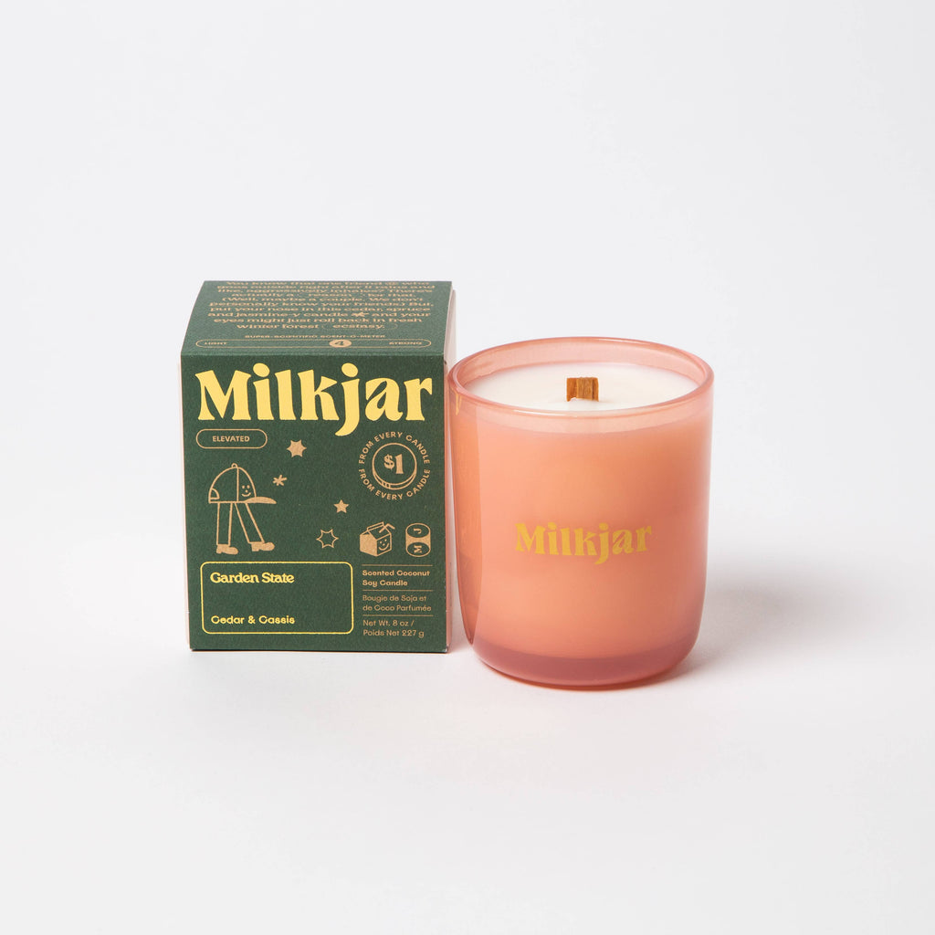 Milk Jar- Garden State Candle