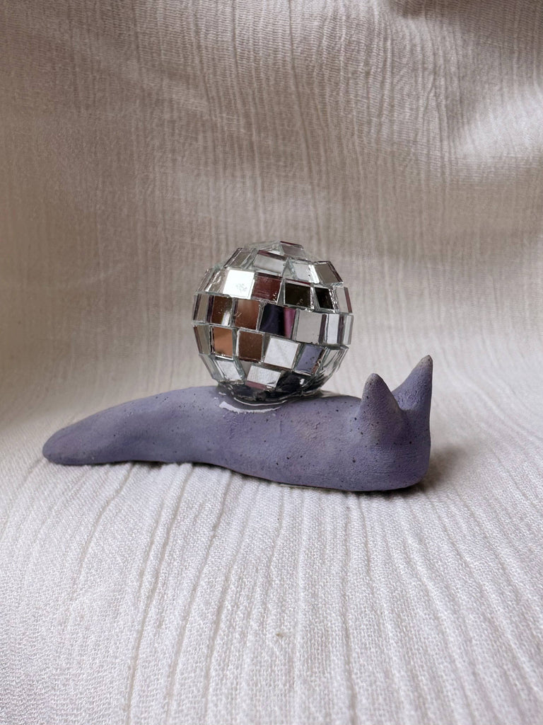 Ceramic disco snail: Lavender