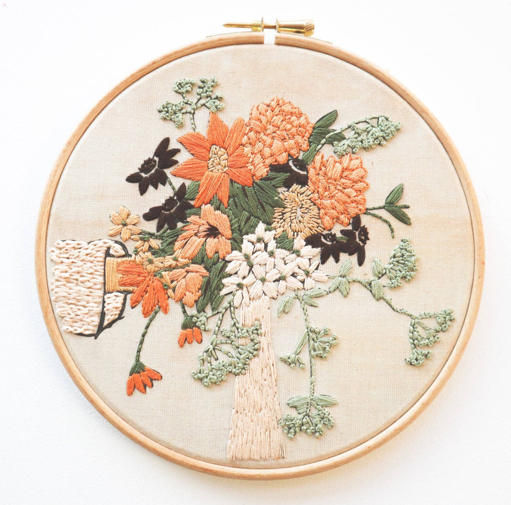 Boho Bouquet Embroidery Kit