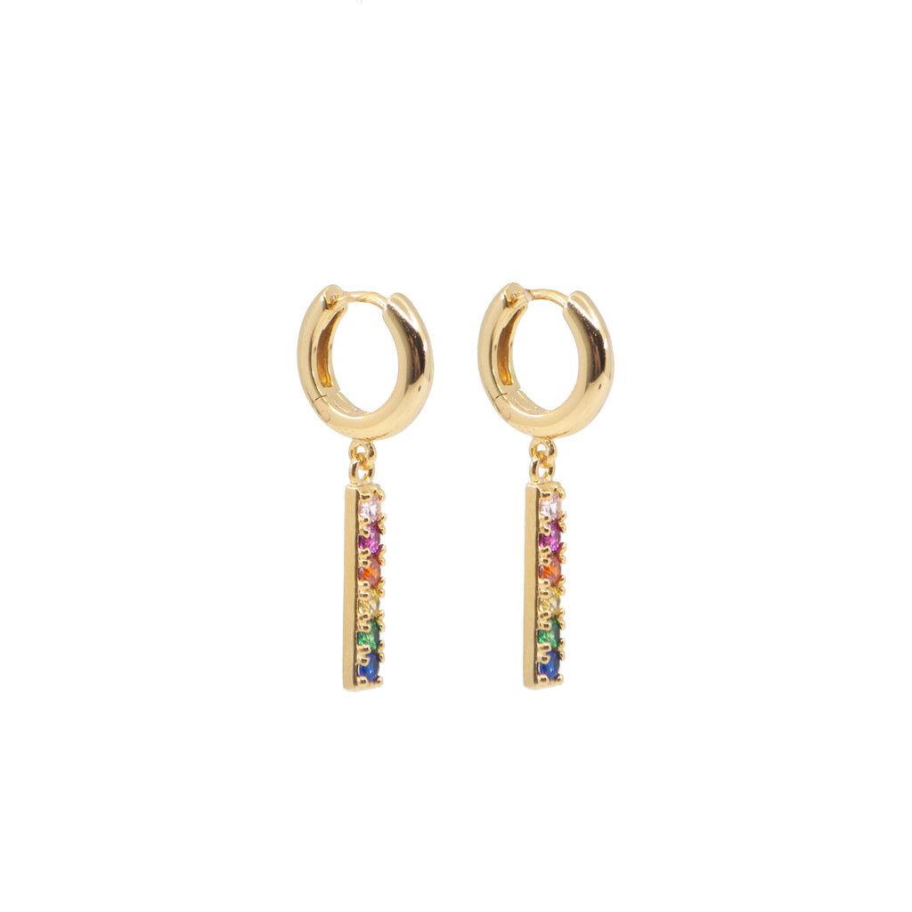 Rainbow Brite Earrings in Gold
