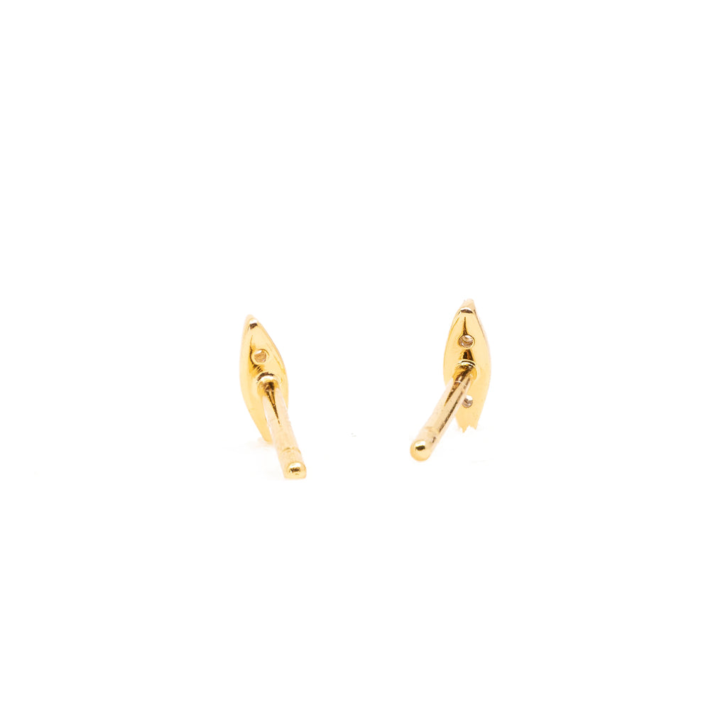 Meteor Stud Earrings in Gold