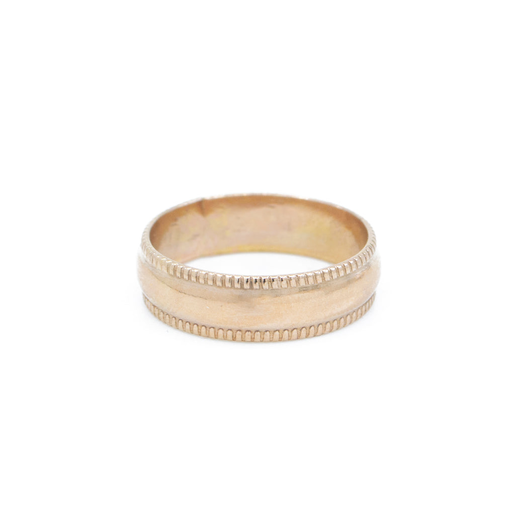Juno Wide Band Ring in Gold