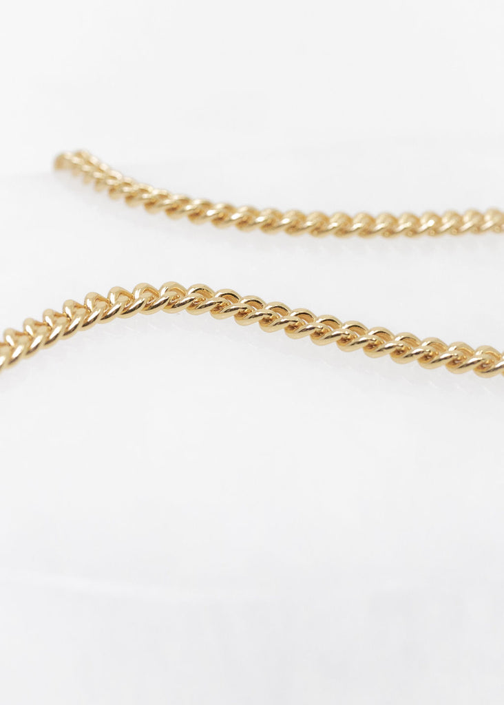 Chunky Curb Chain Necklace in Gold