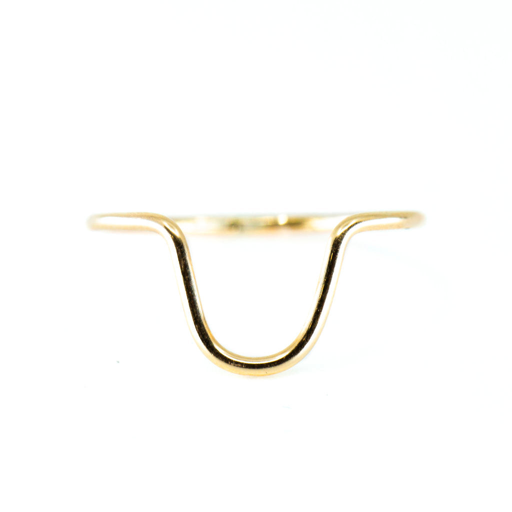 minimalist stacking ring gold dainty 