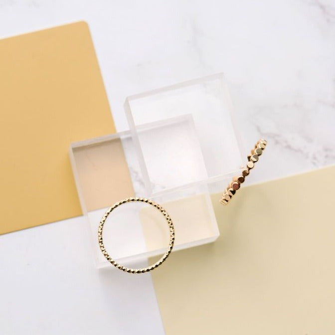 Sparkle Stacking Ring  in Gold