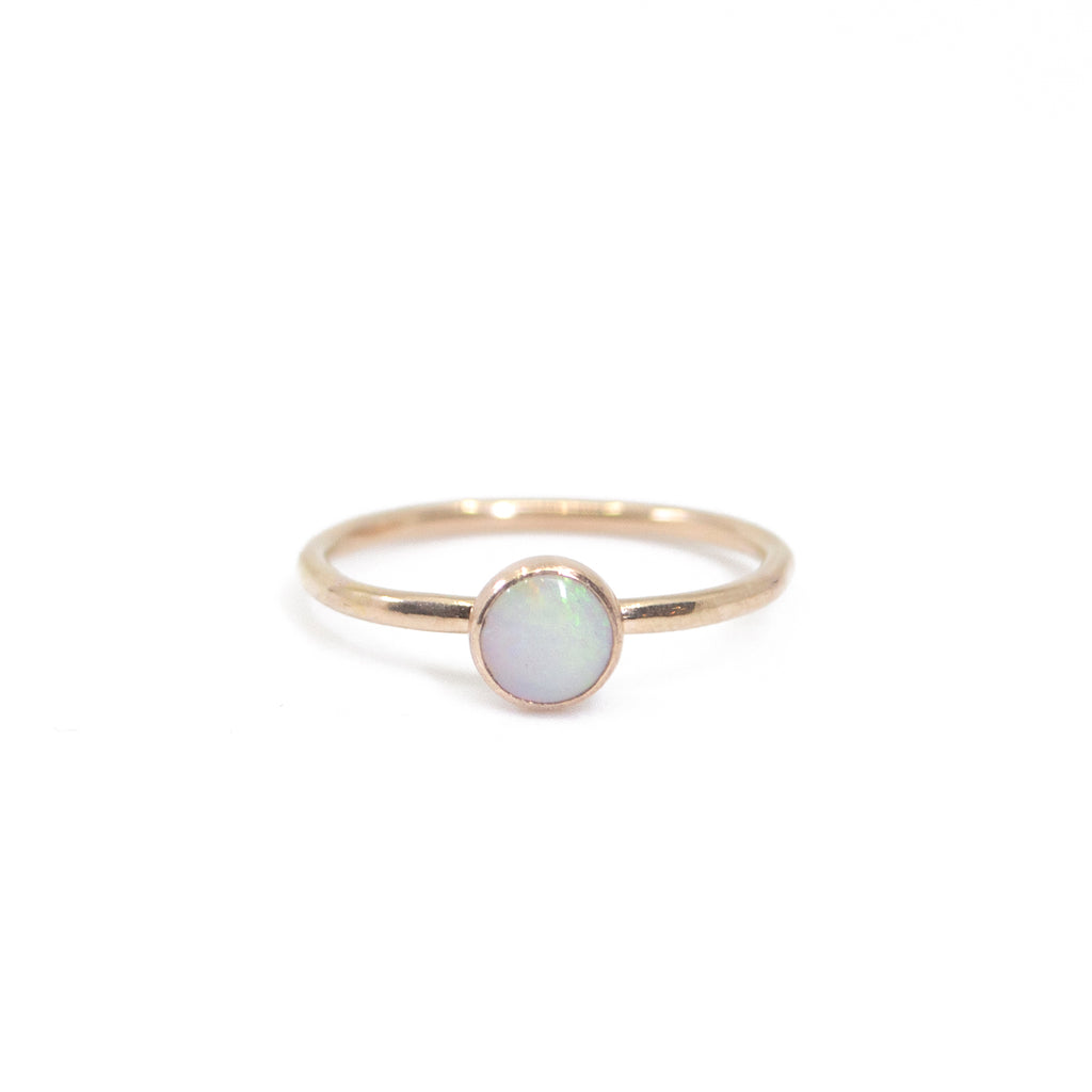 Opal Stacking Ring in Gold