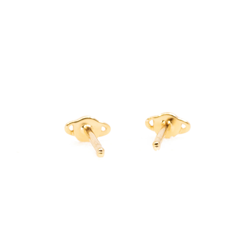 Saturn Stud Earrings in Gold