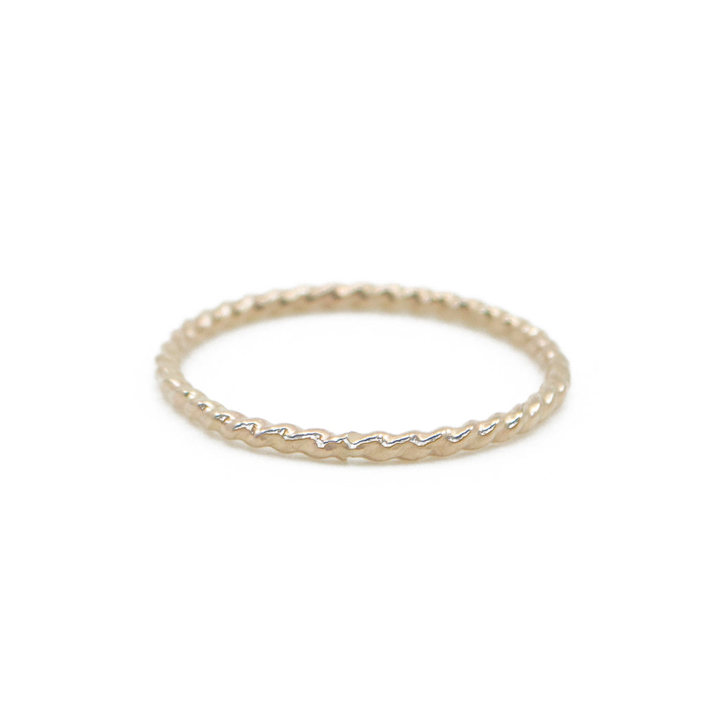 Twisted Stacking Ring  in Gold