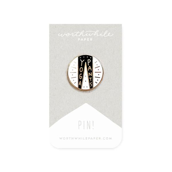 Yoga Pants Enamel Pin