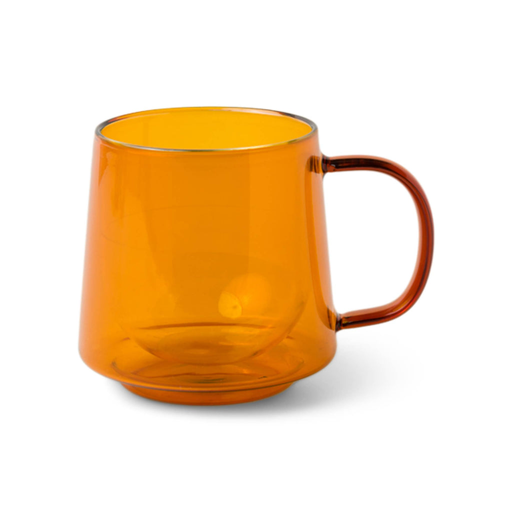 Double Walled Glass Mug - Amber