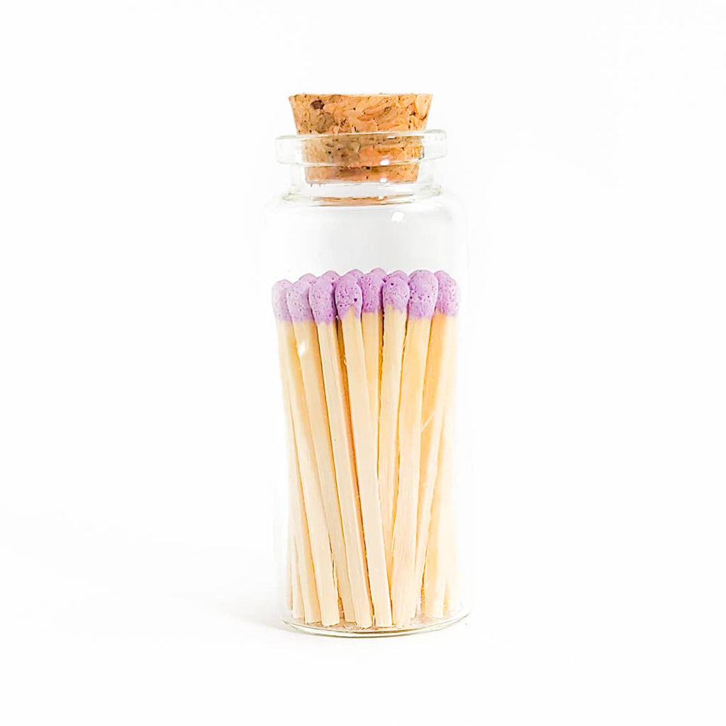 Lilac Matches in Medium Corked Vial