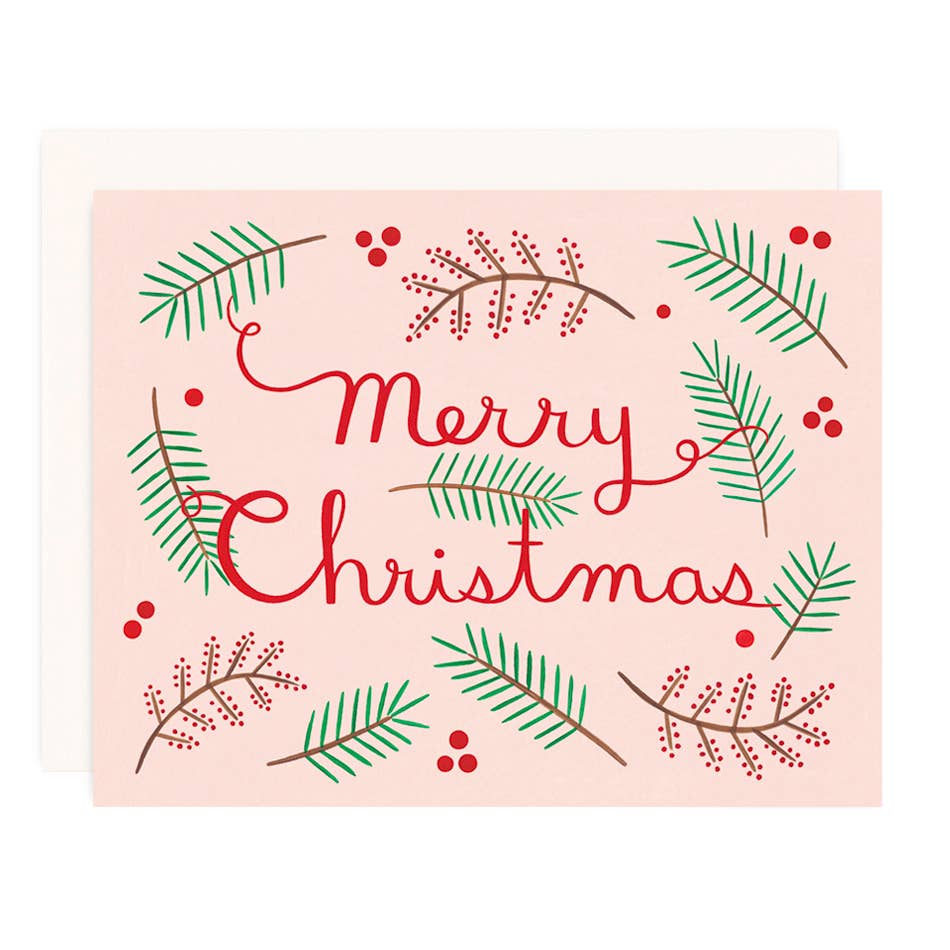 Christmas Flora Greeting Card