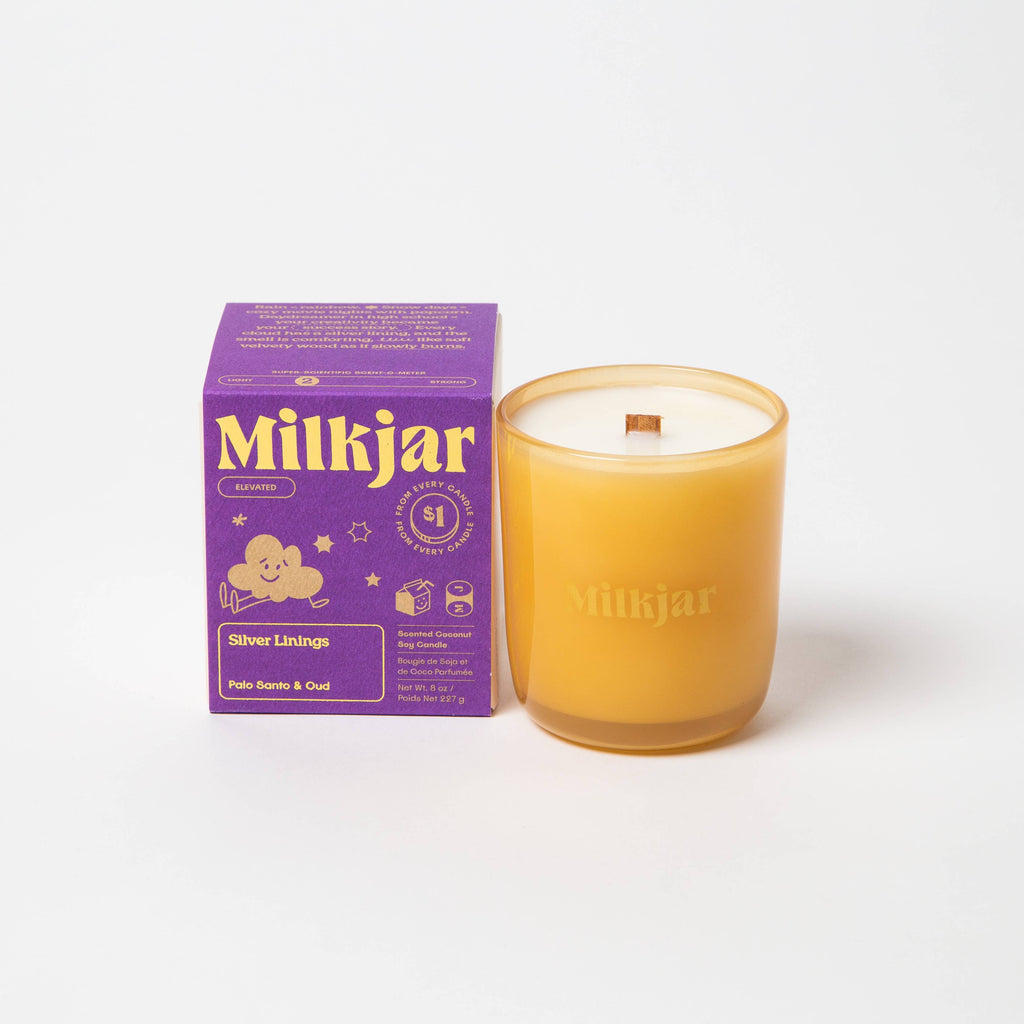 Milk Jar - Silver Linings Candle
