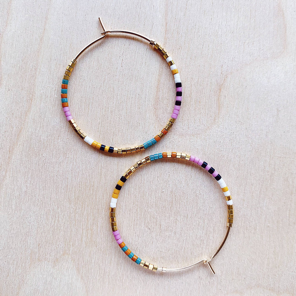 Serpent Hoops - Lilac