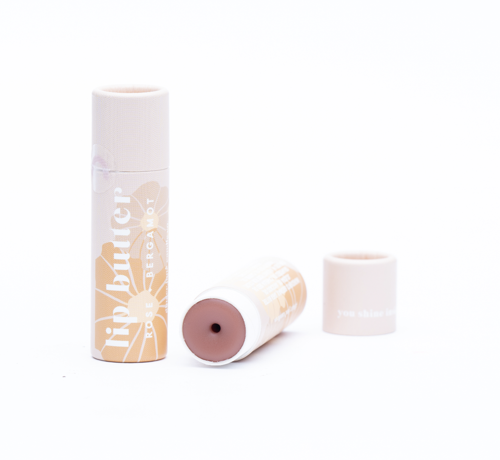 Tinted LIP BUTTER - rose + bergamot beeswax