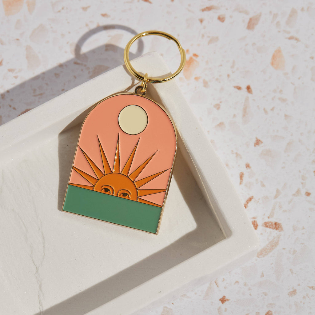 WFLW* Sun & Moon Enamel Keychain