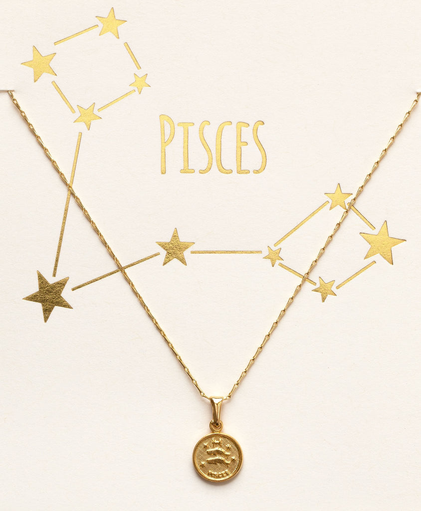 Zodiac Medallion Necklace - Choose your sign