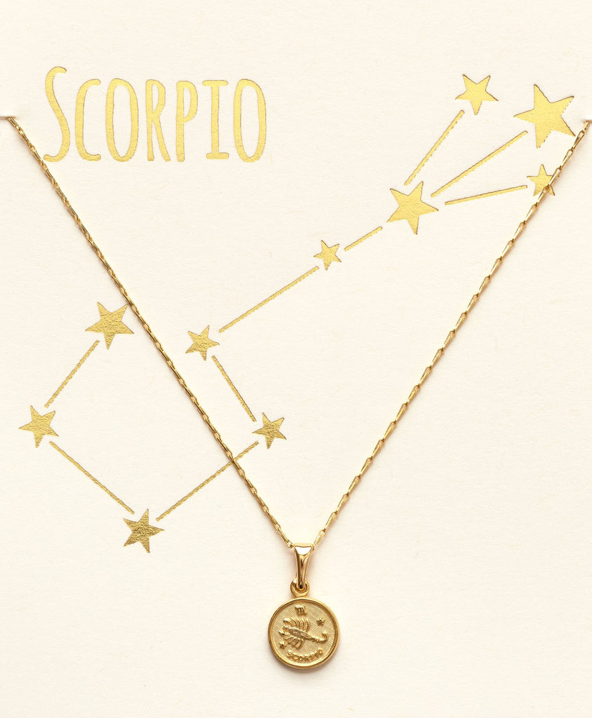 Zodiac Medallion Necklace - Choose your sign